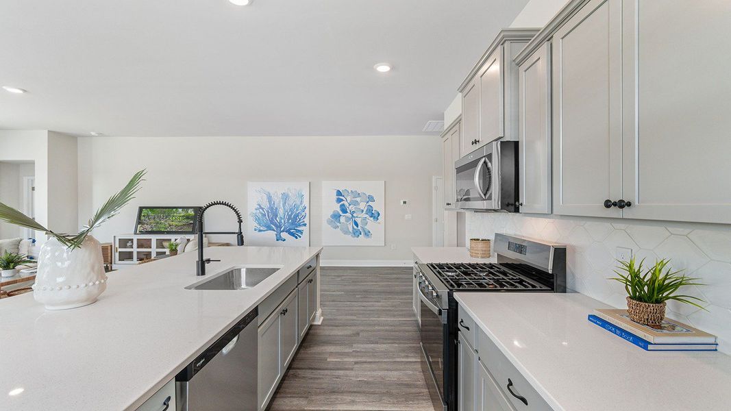 Furnished interior view inside a new home in The Bluffs at Mill Creek, Florence (Image 6).