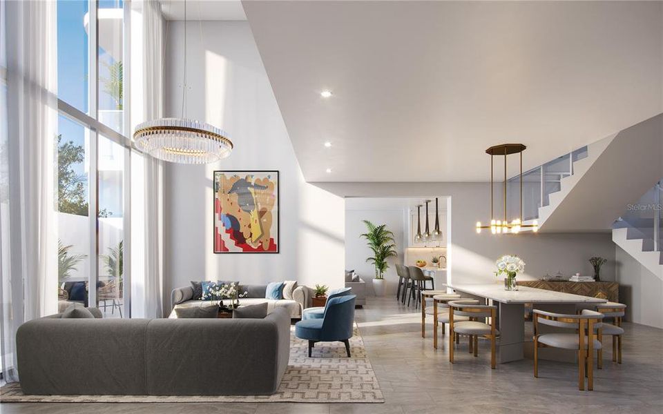 Furnished interior view inside a new home in , Tampa (Image 17).