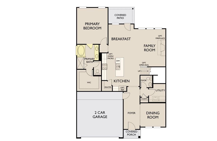 2D floor plan layout of this home in Coyote Meadows 50s, Anna, TX (Image 4). 2D floor plan layout of this home in Coyote Meadows 50s, Anna, TX (Image 4).