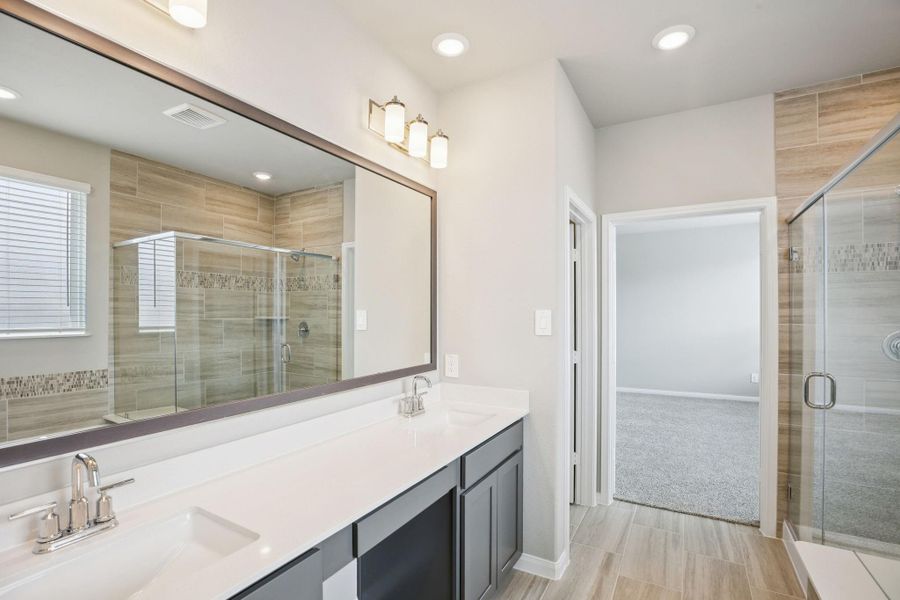 Furnished interior view inside a new home in Kemah Crossing - Luxe Series, Kemah (Image 10). Furnished interior view inside a new home in Kemah Crossing - Luxe Series, Kemah (Image 10).