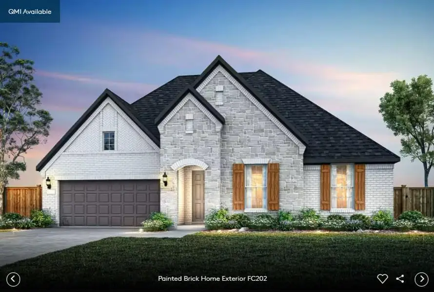 Pulte Homes, Boling elevation FC202, rendering
