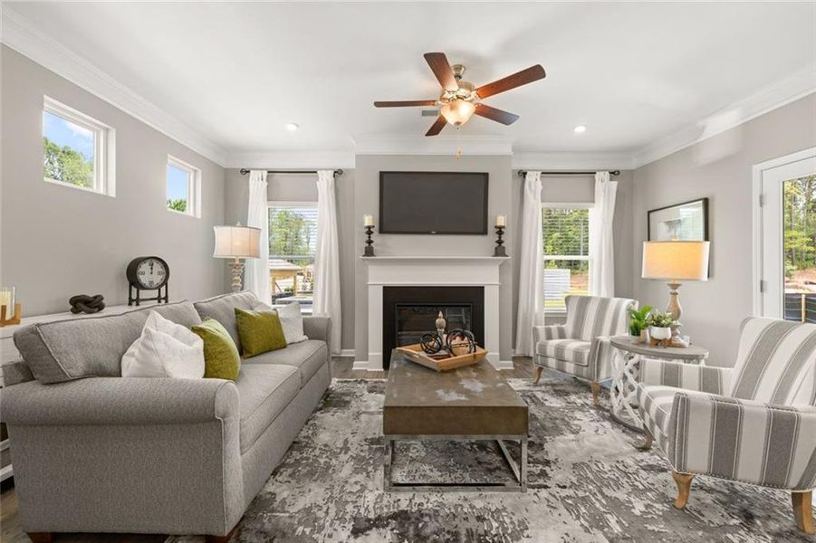 Furnished interior view inside a new home in Varnell Preserve, Dalton (Image 8).