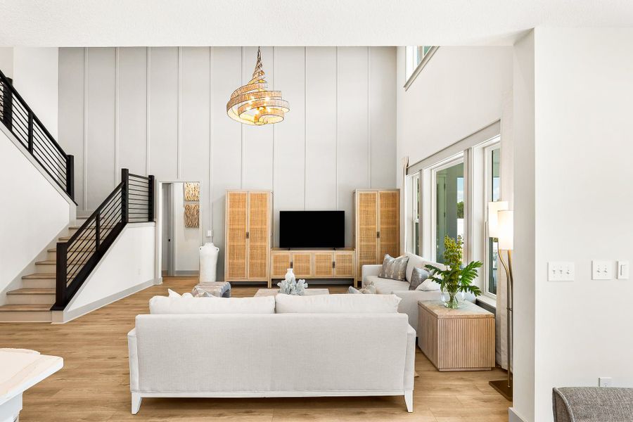 Furnished interior view inside a new home in Breakfast Point East, Panama City Beach (Image 5).
