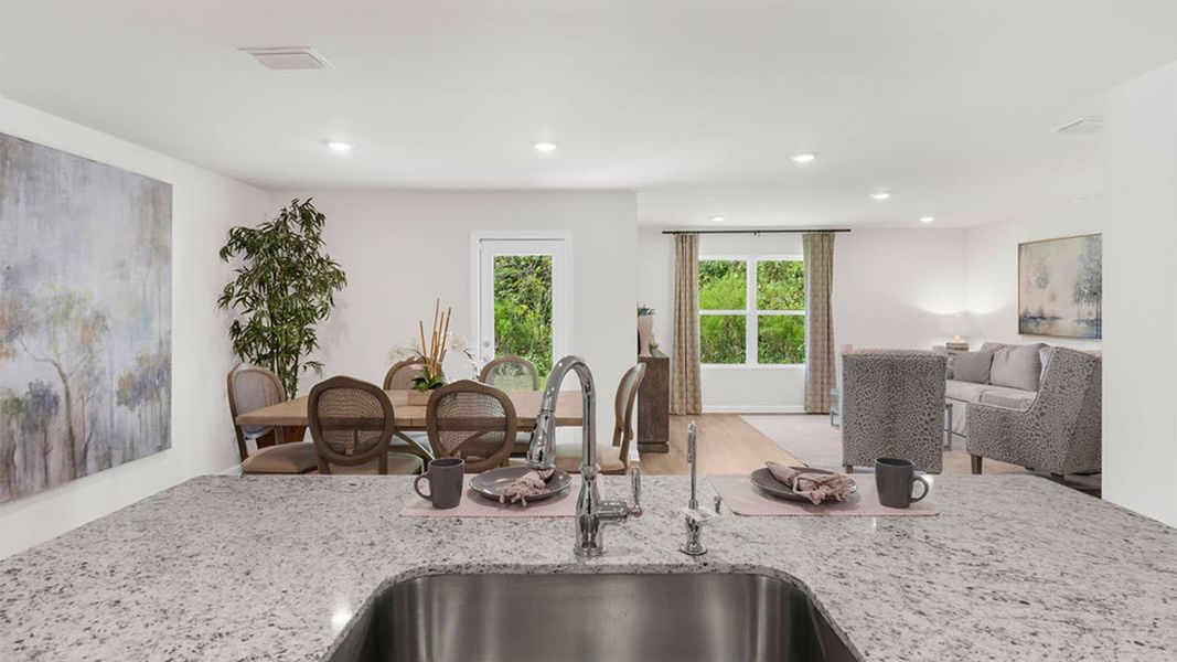 Furnished interior view inside a new home in Wesley Park, Crawfordville (Image 17).