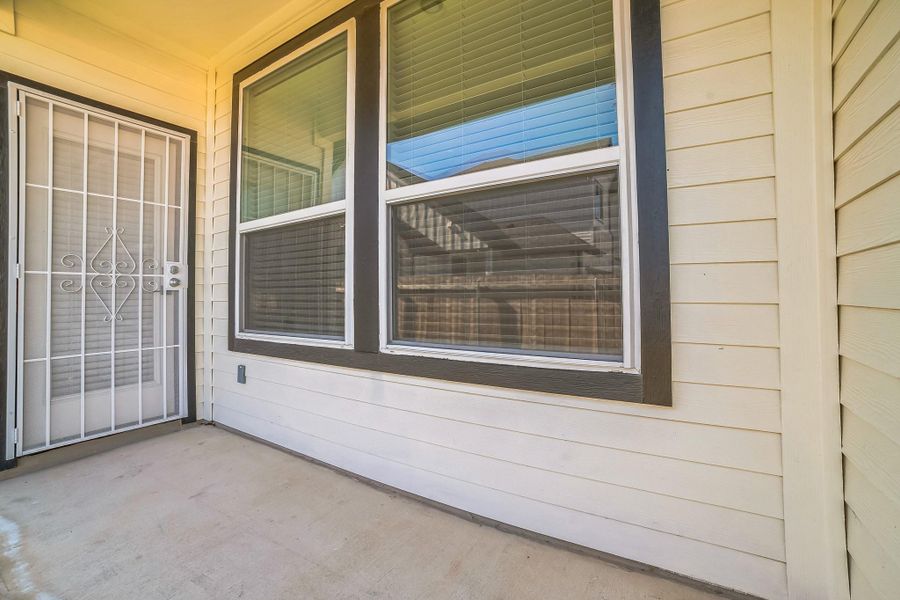 Patio with security door