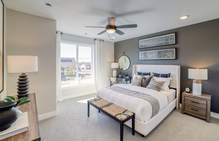 Furnished interior view inside a new home in Hilltop at Inspiration, Aurora (Image 15).