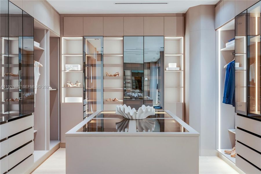 Furnished interior view inside a new home in , Miami (Image 11).