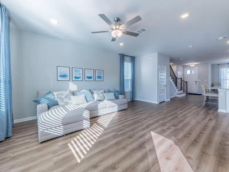 Furnished interior view inside a new home in , Leander (Image 9). Furnished interior view inside a new home in , Leander (Image 9).