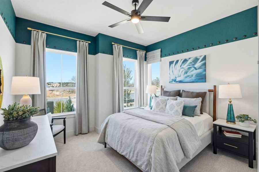 Furnished interior view inside a new home in Prominence, San Antonio (Image 11).