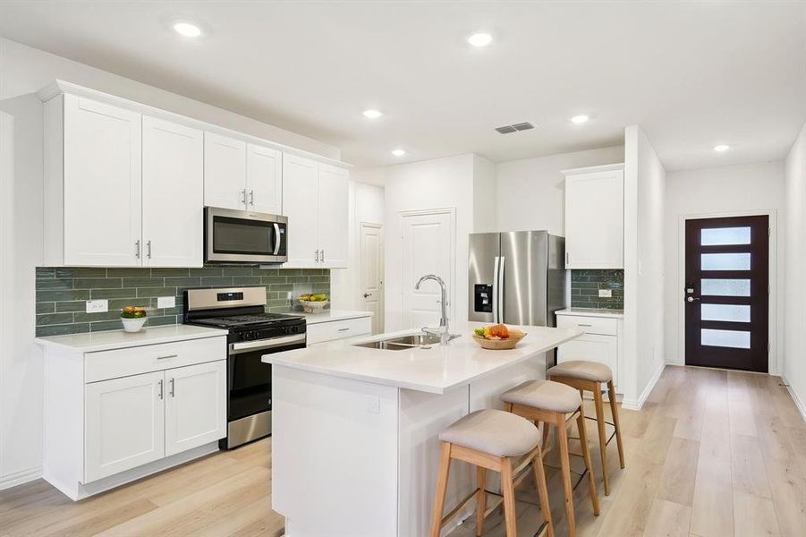 Furnished interior view inside a new home in Lakehaven - Spring Series, Farmersville (Image 14).