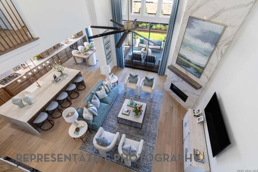 Furnished interior view inside a new home in Briggs Ranch, San Antonio (Image 6). Furnished interior view inside a new home in Briggs Ranch, San Antonio (Image 6).