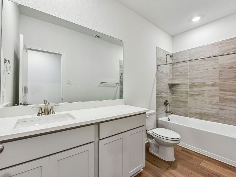 Furnished interior view inside a new home in Colony at Cole Springs - Boulevard Collection, Buda (Image 5).