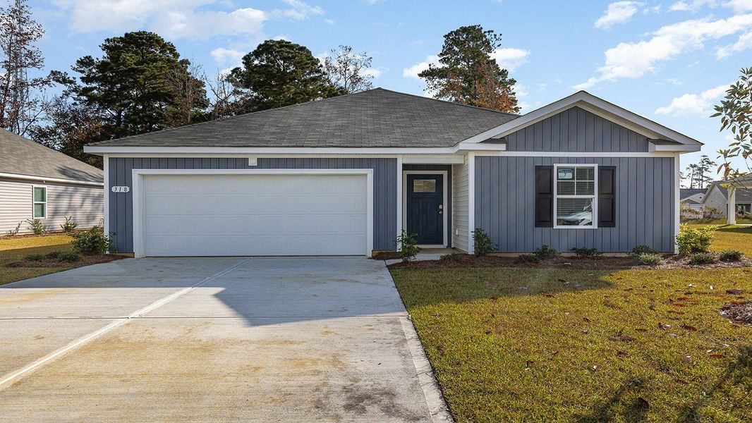 Representative exterior photo of a completed home built from the Kerry by D.R. Horton in Sandpiper Place, Myrtle Beach, SC (Image 15). Representative exterior photo of a completed home built from the Kerry by D.R. Horton in Sandpiper Place, Myrtle Beach, SC (Image 15).