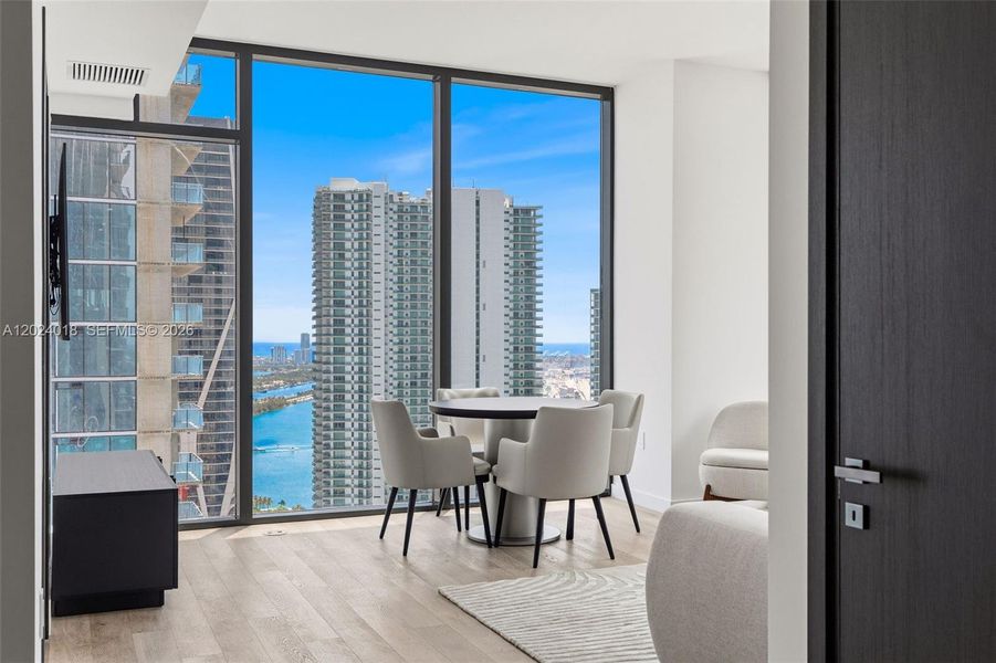 Furnished interior view inside a new home in , Miami (Image 16). Furnished interior view inside a new home in , Miami (Image 16).