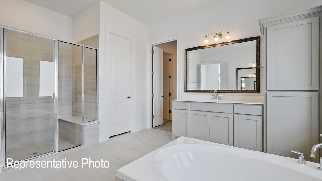 Furnished interior view inside a new home in Ridge Crossing, Waxahachie (Image 14).