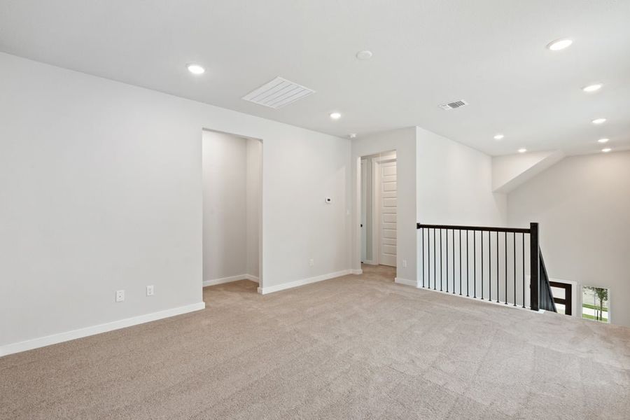 Spacious, unfurnished interior of a new home in Terrace Collection at Lariat, Liberty Hill (Image 32). Spacious, unfurnished interior of a new home in Terrace Collection at Lariat, Liberty Hill (Image 32).