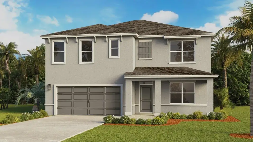 Representative exterior photo of a completed home built from the Hayden by D.R. Horton in James Landing, Leesburg, FL (Image 23).