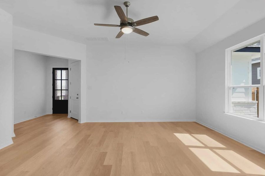 Representative unfurnished interior of a home built from the Aventura by Chesmar Homes in Bridgeland, Elgin (Image 5).