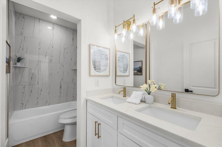 Furnished interior view inside a new home in , Fort Worth (Image 32). Furnished interior view inside a new home in , Fort Worth (Image 32).