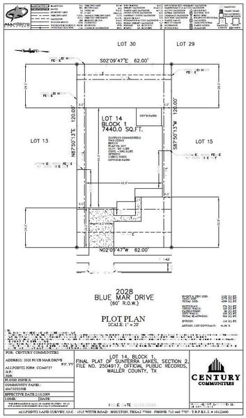 2D floor plan layout of this home in Sunterra Lakes, Brookshire, TX (Image 3).