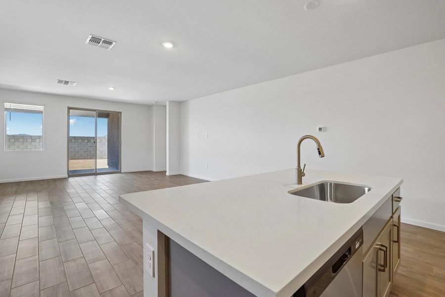 Kitchen and great room