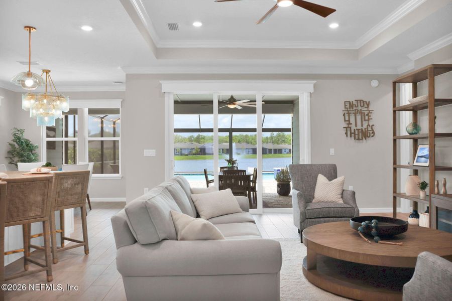 Furnished interior view inside a new home in , Ponte Vedra (Image 47).