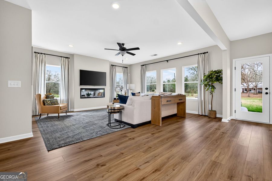 Furnished interior view inside a new home in Bryson Farms, Byron (Image 24).