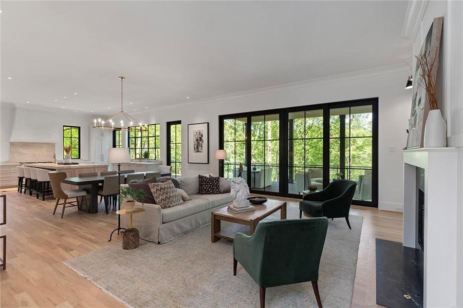 Furnished interior view inside a new home in , Atlanta (Image 7).