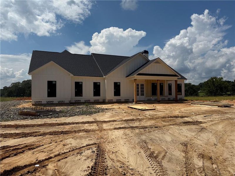 Front exterior of a new home in , Dallas, GA, highlighting curb appeal (Image 13). Front exterior of a new home in , Dallas, GA, highlighting curb appeal (Image 13).