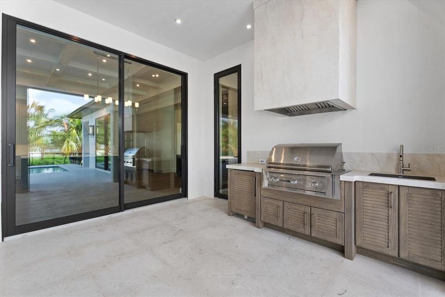 Exterior details and patio area of a home in , Sarasota (Image 47).