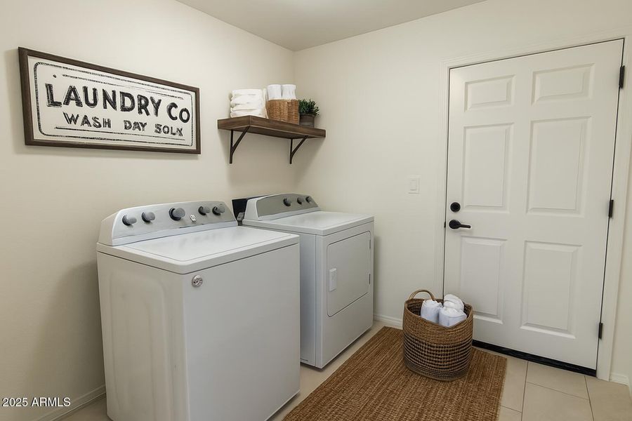 Staged Laundry Room Staged Laundry Room