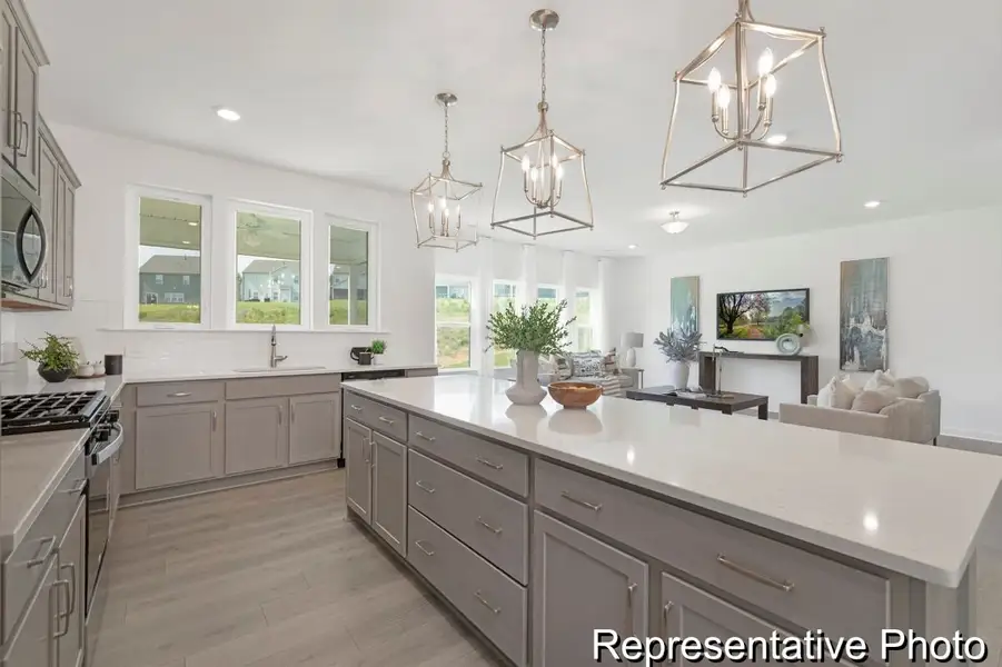 Furnished interior view inside a new home in Huntington Hills, Lincolnton (Image 3). Furnished interior view inside a new home in Huntington Hills, Lincolnton (Image 3).
