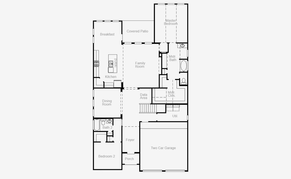 2D floor plan layout for the Chappel Hill by Coventry Homes in Escondido 50', Magnolia, TX (Image 3). 2D floor plan layout for the Chappel Hill by Coventry Homes in Escondido 50', Magnolia, TX (Image 3).