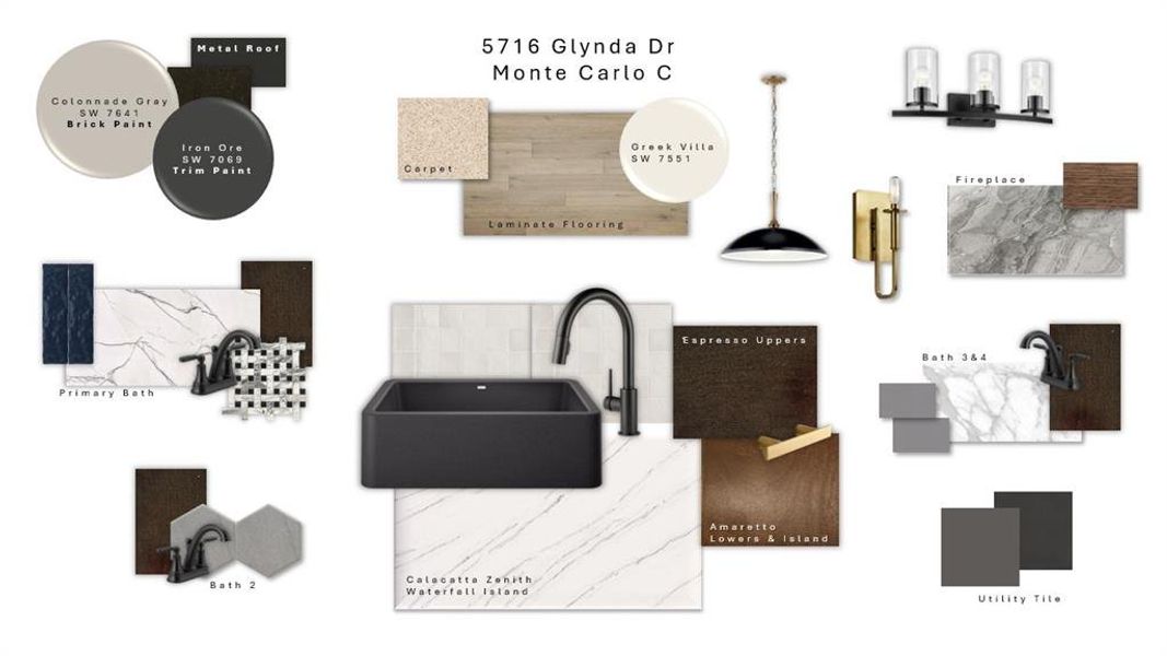 Sample of building materials used in homes in Cambridge Manor, North Richland Hills (Image 4). Sample of building materials used in homes in Cambridge Manor, North Richland Hills (Image 4).