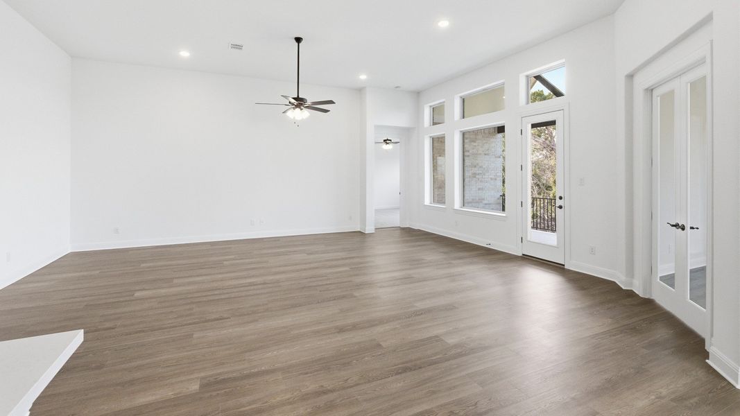 Furnished interior view inside a new home in Oaks at San Gabriel, Georgetown (Image 9).