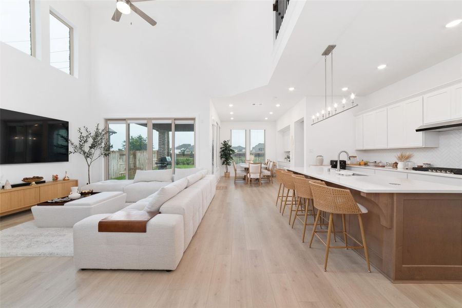 Furnished interior view inside a new home in Elyson, Katy (Image 14).