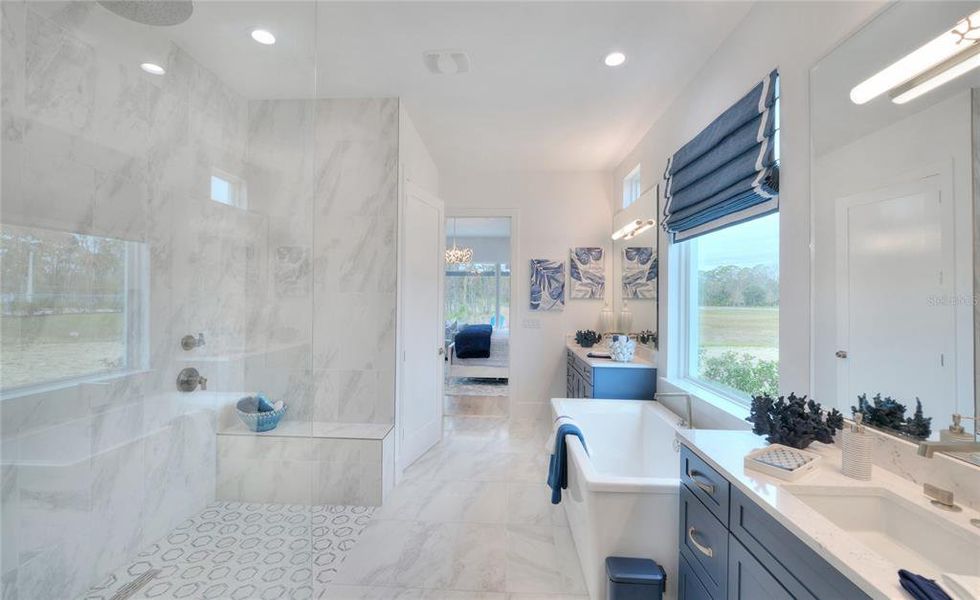 Furnished interior view inside a new home in Veranda Bay, Flagler Beach (Image 54).