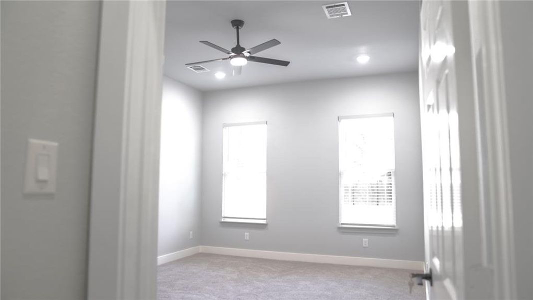 All bedrooms include ceiling fans, and Lots of natural light.