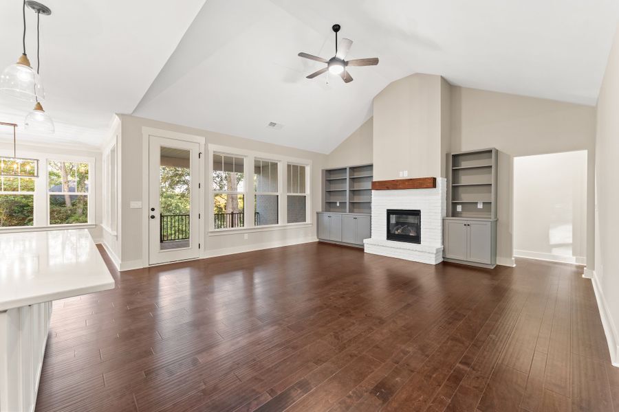 Representative furnished interior of a home built from the Claire by Hunter Quinn Homes in Walker's Pointe, Anderson (Image 5).