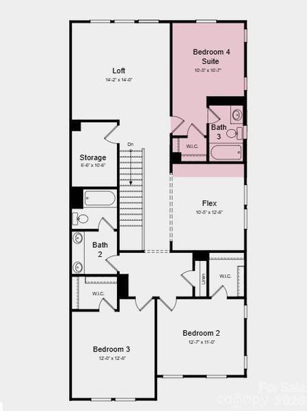 Additional Highlights Include: Gourmet kitchen, upstairs bedroom and full bathroom, and ledge at primary shower.