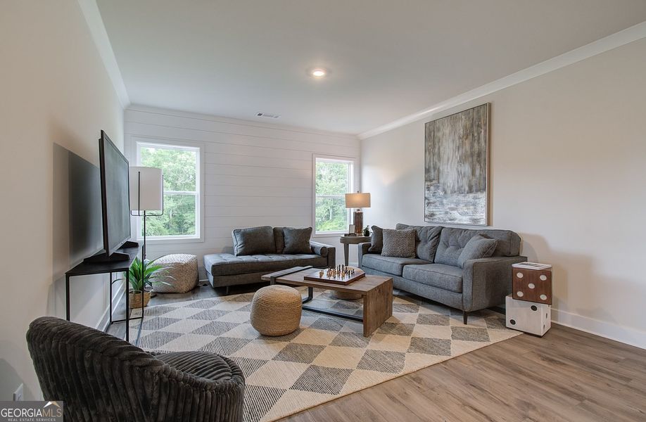 Furnished interior view inside a new home in Rosewood Lake Estates, Hoschton (Image 41).