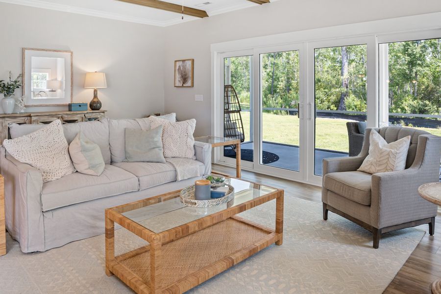 Representative furnished interior of a home built from the Scout by Bill Clark Homes in Sidbury Landing, Wilmington (Image 19).