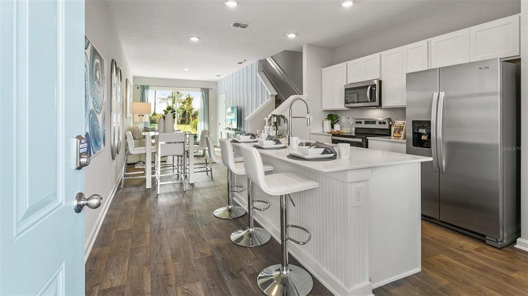 Furnished interior view inside a new home in Stokes Landing, St. Augustine (Image 11).