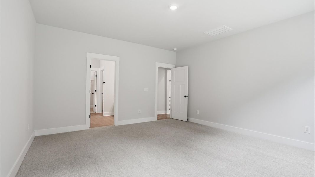 Memorable mornings begin in this tasteful and thoughtfully crafted primary suite located in Anderson, SC