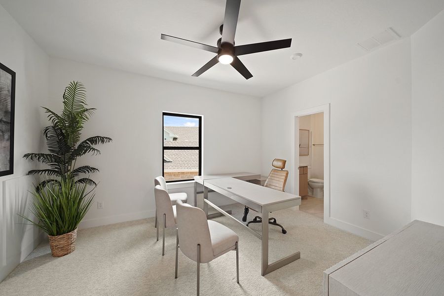Furnished interior view inside a new home in COLTON - Fedrick Harris, Todd Mission (Image 41).