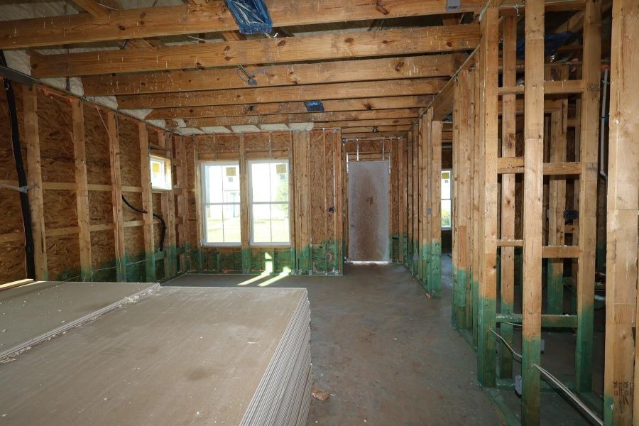 In-progress construction of a new home in Pomona - Grove Row Collection, Manvel, TX (Image 10). In-progress construction of a new home in Pomona - Grove Row Collection, Manvel, TX (Image 10).