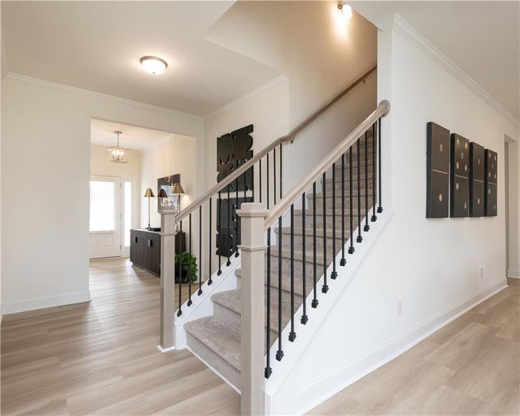 Furnished interior view inside a new home in Highland Park, Stonecrest (Image 11). Furnished interior view inside a new home in Highland Park, Stonecrest (Image 11).