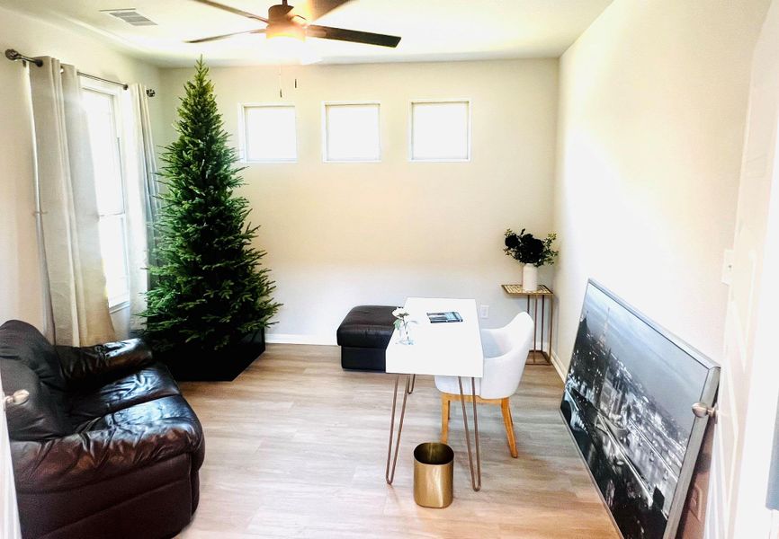 Furnished interior view inside a new home in Bluebonnet Village, Bellville (Image 18).