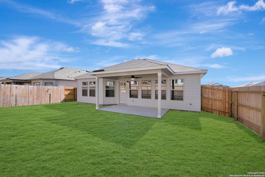 Exterior details and patio area of a home in Greenspoint Heights, Seguin (Image 4). Exterior details and patio area of a home in Greenspoint Heights, Seguin (Image 4).