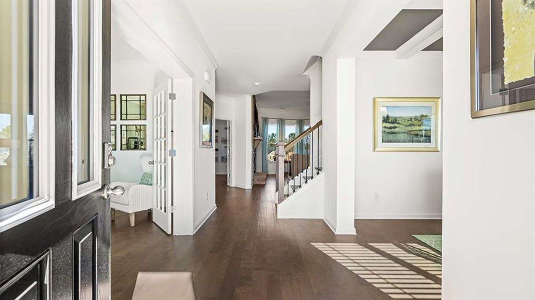 Furnished interior view inside a new home in Heritage Pointe, Senoia (Image 6).